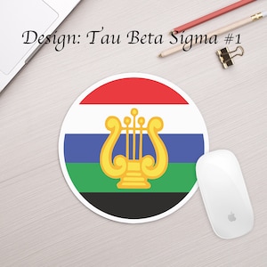 Tau Beta Sigma Mousepad Round