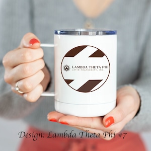 Lambda Theta Phi Stainless Steel Travel Mug 13 OZ with lid
