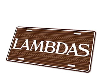 Lambda Theta Phi Decorative Aluminum License Plate