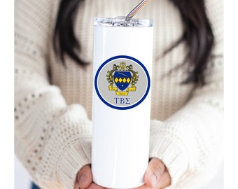 Tau Beta Sigma Stainless Steel Skinny Tumbler 20 OZ