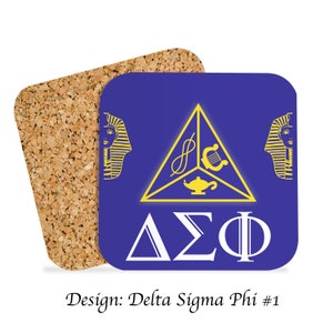 Delta Sigma Phi Beverage Coasters Square (Set of 4)