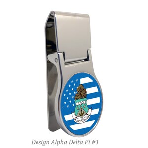 Alpha Delta Pi Money Clip Round
