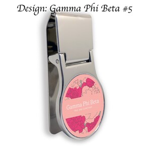 Gamma Phi Beta Money Clip Round