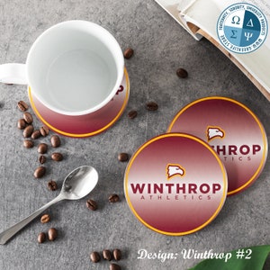 Winthrop University Round Coasters (Conjunto de 4 posavasos)