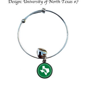 University of North Texas Round Adjustable Bracelet