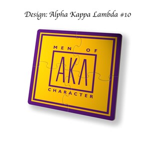 Alpha Kappa Lambda Beverage Jigsaw Puzzle Coasters Square (Set of 4) Alpha Kappa Lambda10