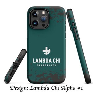 Lambda Chi Alpha Fraternity iPhone Case, Official Licensed Greek Matte Protective Phone Cover, Gift for Brother