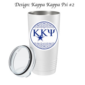 Kappa Kappa Psi Stainless Steel Tumbler  20oz  Ringed Base