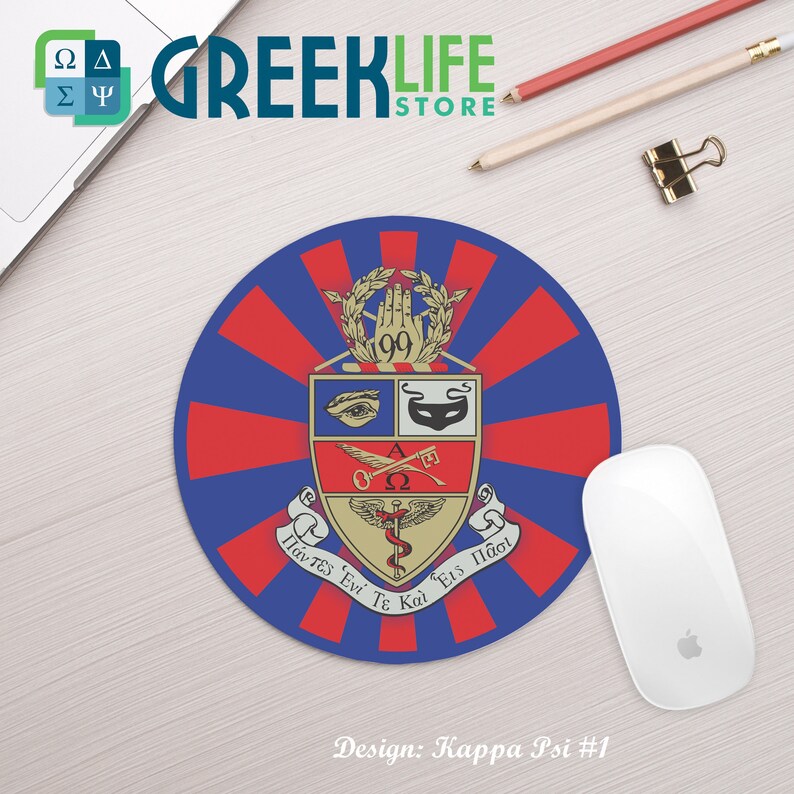Kappa Psi Mousepad Round