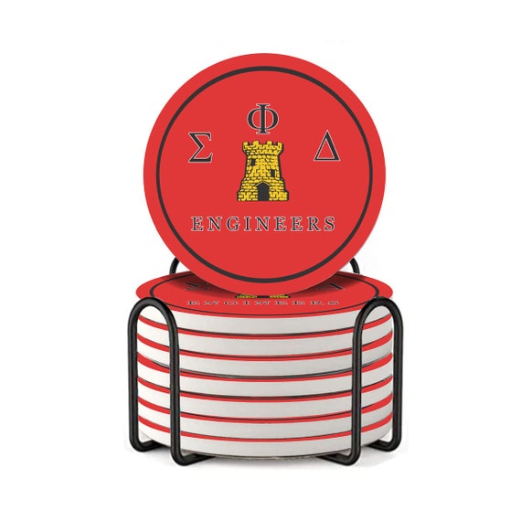 Phi Sigma Kappa Car Cup Holder Coaster (Set of 2)Phi Sigma Kappa