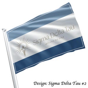Sigma Delta Tau Officially Licensed Flag Banner
