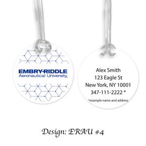 Embry-Riddle Aeronautical University Round Bag Tag