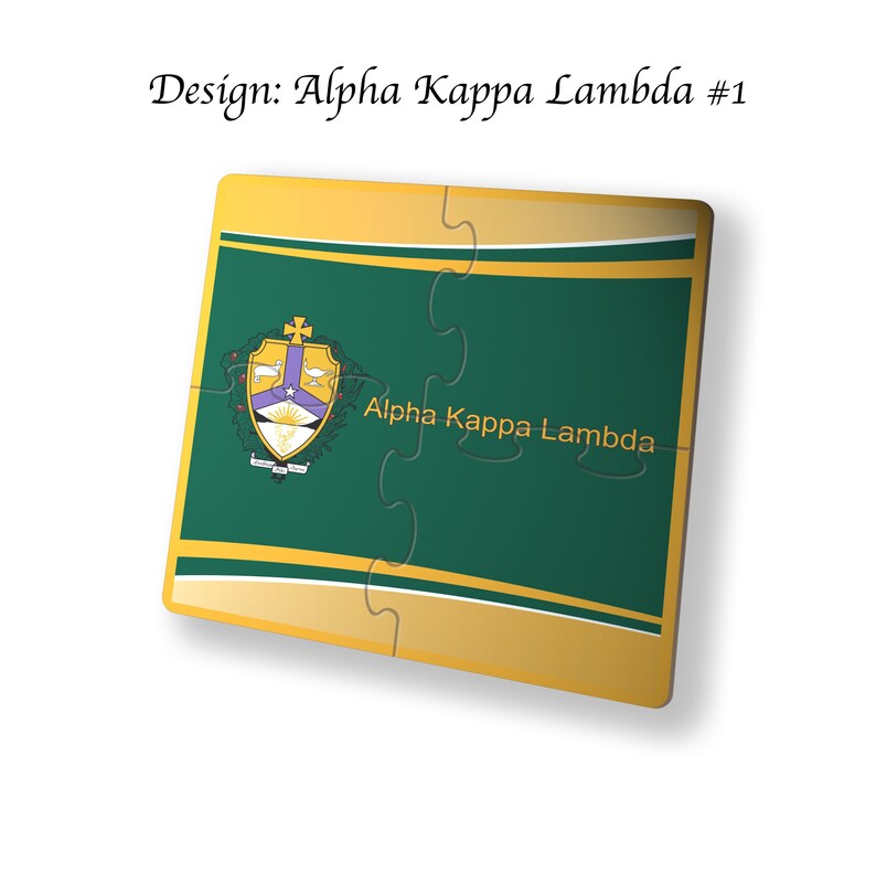 Alpha Kappa Lambda Beverage Jigsaw Puzzle Coasters Square (Set of 4) Alpha Kappa Lambda#1