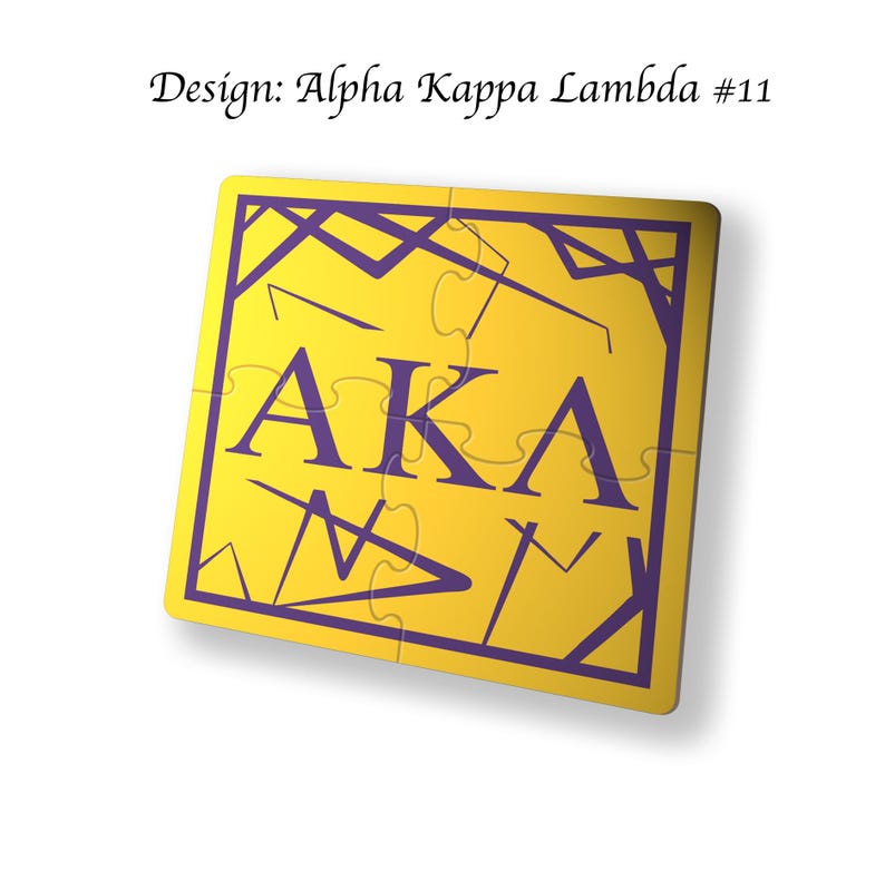 Alpha Kappa Lambda Beverage Jigsaw Puzzle Coasters Square (Set of 4) Alpha Kappa Lambda11