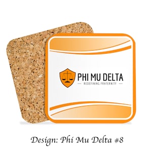 Phi Mu Delta Beverage Coasters Square (Set of 4)