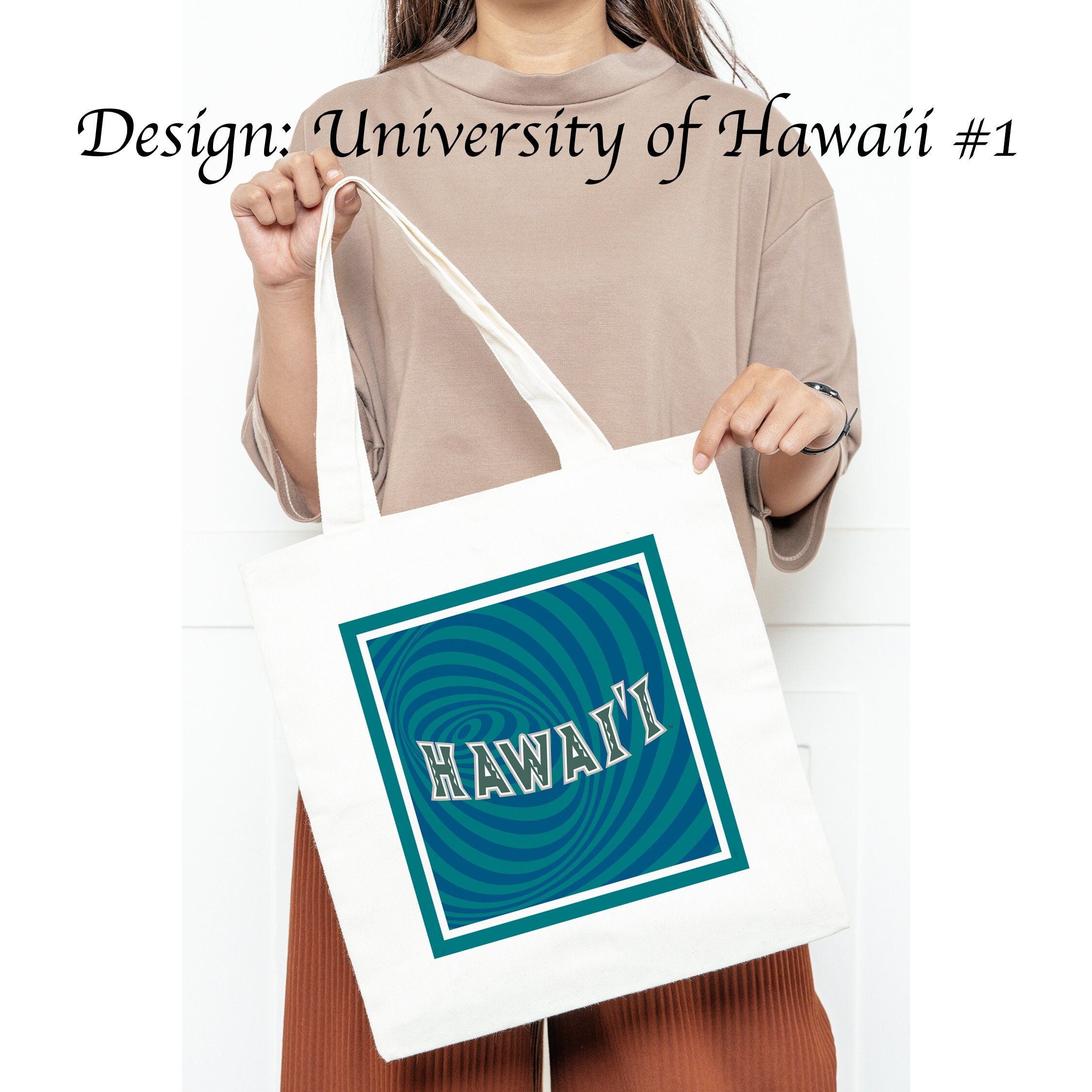 University of Hawaii Canvas Tote Bag - Etsy University of Hawaii Canvas Tote Bag - Etsy