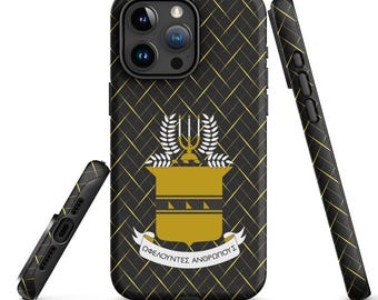 Custodia per iPhone con il logo della confraternita Acacia, cover protettiva opaca ufficiale con licenza greca, regalo per fratello