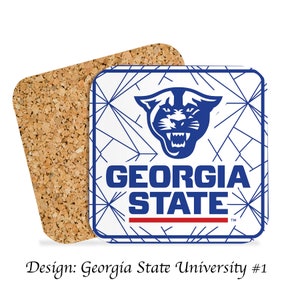 Georgia State University Beverage Coasters Square (Ensemble de 4)
