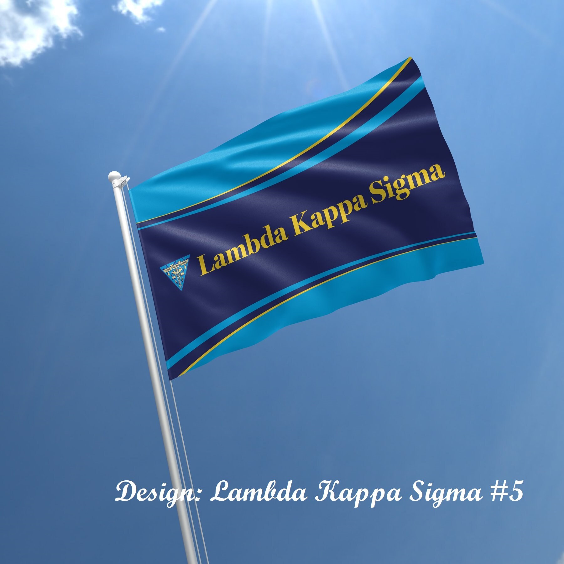 Lambda Kappa Sigma Officially Licensed Flag Banner Etsy