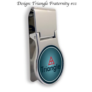 Triangle Fraternity Money Clip Round