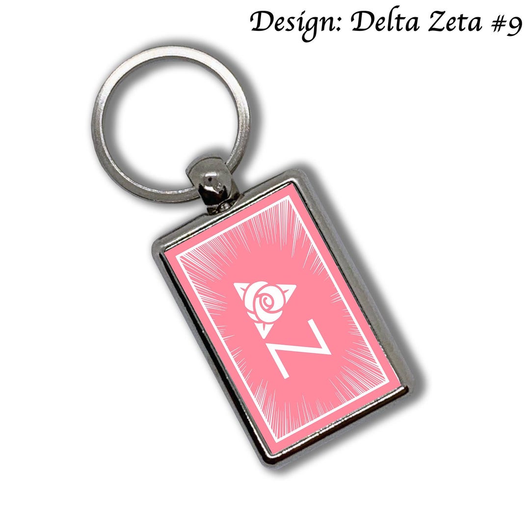 Delta Zeta Key Chain Metallic - Etsy