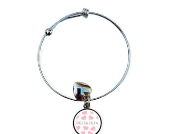 Delta Zeta Round Adjustable Bracelet