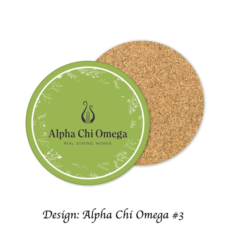 GreekLife.Store Alpha Chi Omega Coasters - Thumbnail 3