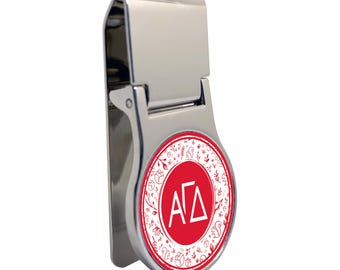 Alpha Gamma Delta Money Clip Round