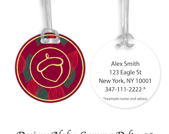 Alpha Gamma Delta Round Bag Tag