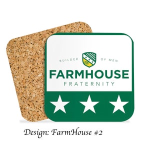 Sous-bocks carrés FarmHouse (Ensemble de 4)