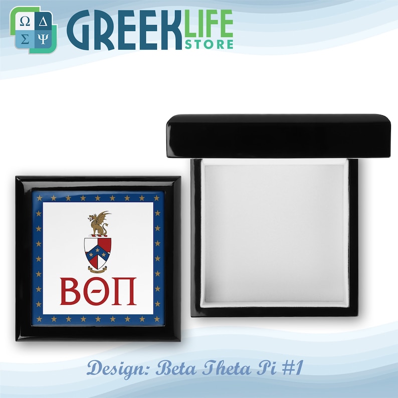 Beta Theta Pi Wooden Keepsake Box