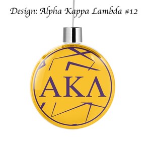 Alpha Kappa Lambda Round Flat Ornament