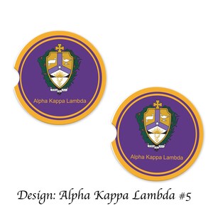 Alpha Kappa Lambda Car Cup Holder Coasters Sandstone (set of 2) - Etsy