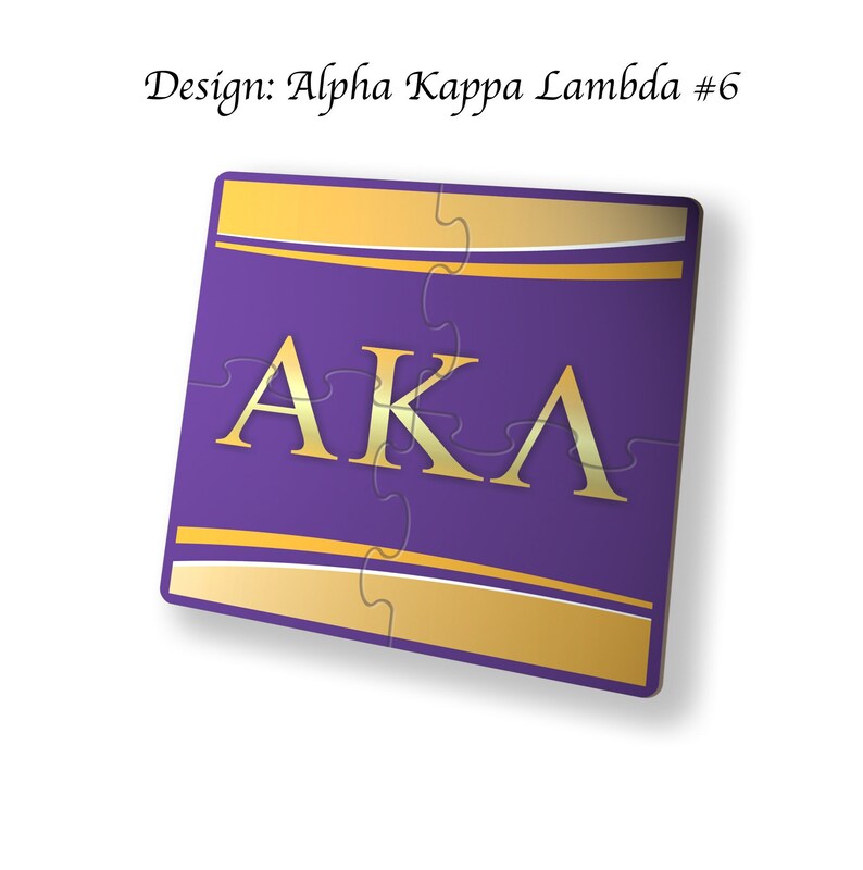 Alpha Kappa Lambda Beverage Jigsaw Puzzle Coasters Square (Set of 4) Alpha Kappa Lambda#6