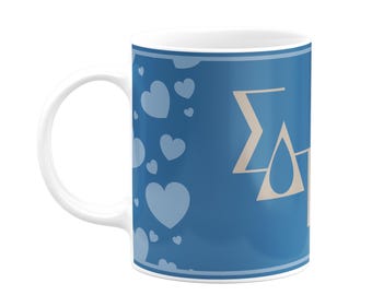 Taza de café Sigma Delta Tau de 11 oz
