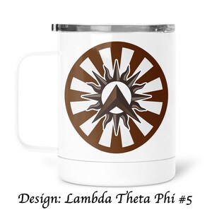 Lambda Theta Phi Edelstahl Reisebecher 13 OZ mit Deckel