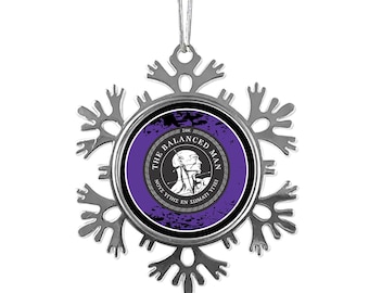 Sigma Phi Epsilon Snowflake Metal Ornament