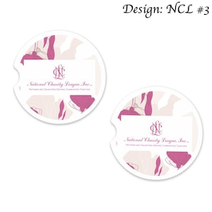National Charity League Car Cup Holder Coasters Sandstone (Set of 2)