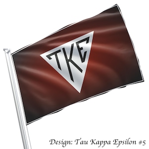 Tau Kappa Epsilon (TKE) offiziell lizenziertes Flaggenbanner