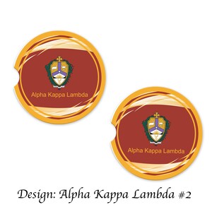 Alpha Kappa Lambda Car Cup Holder Coasters Sandstone (set of 2) - Etsy