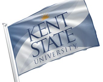 Oficjalnie licencjonowany baner flagowy Uniwersytetu Stanowego Kent