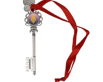 Kappa Kappa Gamma Christmas Ornament Santa Magic Key