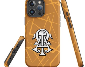 Custodia per iPhone della confraternita Alpha Tau Omega, cover protettiva opaca ufficiale con licenza greca, regalo per fratello