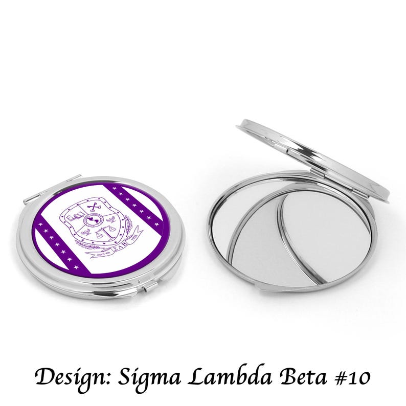 Sigma Lambda Beta Round Mirror Sigma Lambda Beta 10