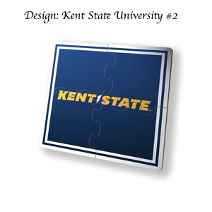 Kent State University Beverage Jigsaw Puzzle Coasters Square (Set of 4)