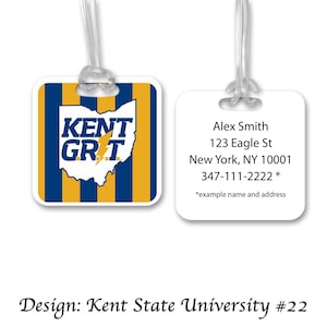 Kent State University Aluminum Bag Tag