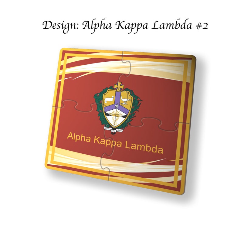 Alpha Kappa Lambda Beverage Jigsaw Puzzle Coasters Square (Set of 4) Alpha Kappa Lambda#2