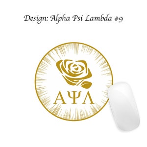 Alpha Psi Lambda Mousepad Round Alpha Psi Lambda #9