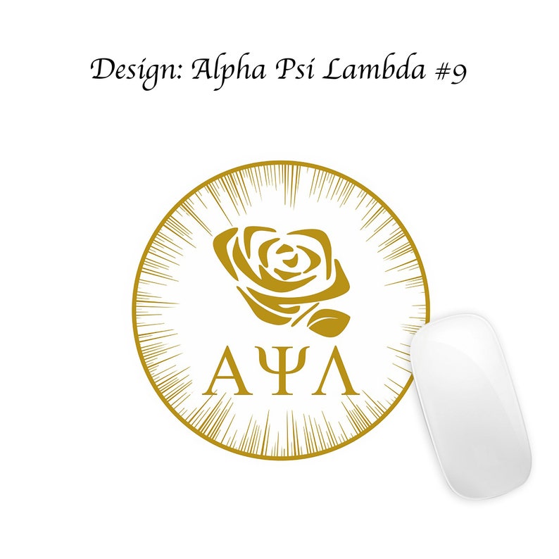 Alpha Psi Lambda Mousepad Round Alpha Psi Lambda #9