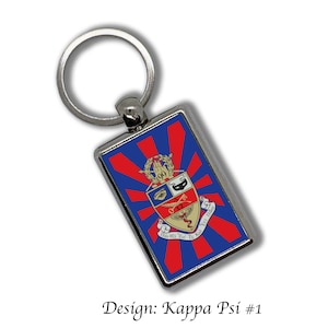 Kappa Psi Key Chain Metallic
